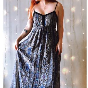 Geo-pattern Maxi Dress